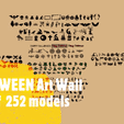 Vídeo.gif HALLOWEEN Art Wall - Set of 252 models