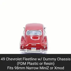 Fleetline.gif STL file 49 Fleetline Body Shell with Dummy Chassis (Xmod and MiniZ)・3D printer design to download