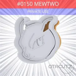 0150-Mewtwo~PRIVATE_USE_CULTS3D@OTACUTZ.gif Fichier STL gratuit #0150 Mewtwo Cookie Cutter / Pokemon・Objet pour imprimante 3D à télécharger
