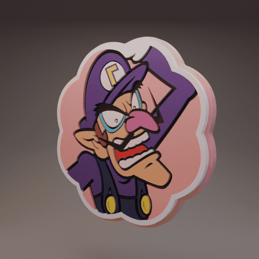 Waluigi - Super Mario - Coaster and Display Piece