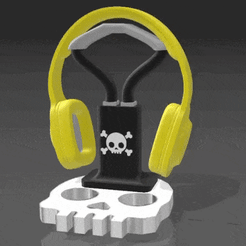 WhatsApp-Video-2021-09-14-at-11.57.25-PM.gif 3D file headphone holder・3D printable model to download, pat_rom