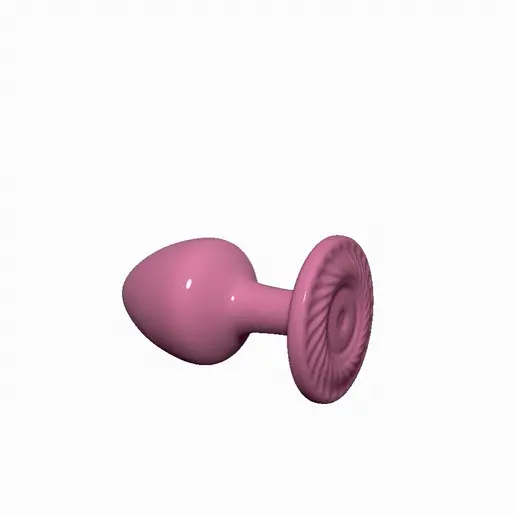 ANAL PLUG spinning top - medal STL File for Cults