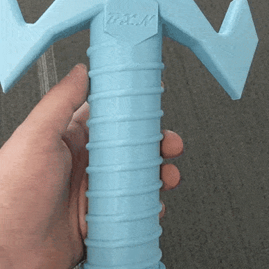 VID_20210706_090801.gif Collapsible Sword - Épée dépliable - No support / Print In place Version 1