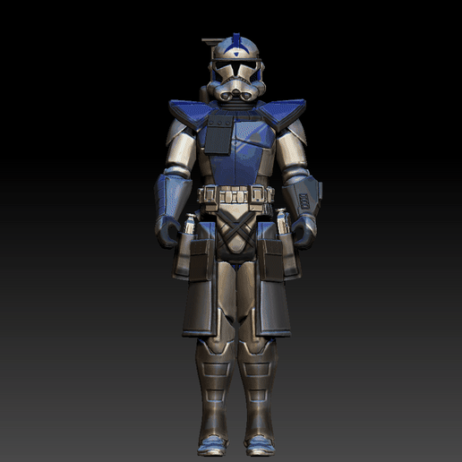 ⭐ STAR WARS .STL The Clone Wars OBJ. Arc Trooper Fives 3d VINTAGE STYLE ...