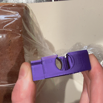 Bread Bag Clip -- print in place -- spring loaded fidget toy