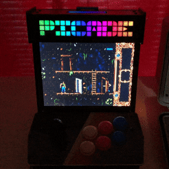 PiCade_Marquee.gif Free STL file Marquee for Pimoroni Picade・3D printable object to download, brawfx
