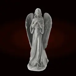 ezgif.com-gif-maker-2.gif STL file Angel statue・Design to download and 3D print, 3dprinteressa