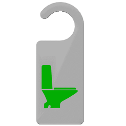 WC-OQP-Libre.gif STL file Door hanger for toilets・3D printer design to download