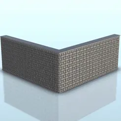 GIF.gif STL file Brick wall modular system - Warhammer Age of Sigmar Bolt Action Flames of War scenery terrain wargame Modern・3D printable design to download