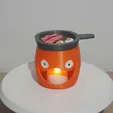 Gif-Calcifer.gif Calcifer Lamp with Frying Pan