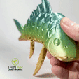 articulatingkoigif.gif STL file Articulating Koi Fish - Koi Fish Fidget, Flexible Print in Place (No Supports)・3D printable design to download