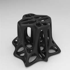 untitled.871.gif STL file parametric voronoi cube table・Model to download and 3D print, nikosanchez8898
