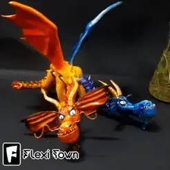 Gif-1.gif Flexi Print-in-Place Two-Headed Dragon Wu and Wei