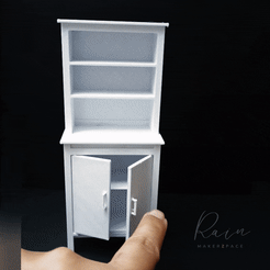 Miniature-Furniture,-ikea-BRUSALI-High-cabinet.gif Archivo STL Armario alto miniatura inspirado en IKEA para casa de muñecas 1:12・Objeto de impresión 3D para descargar, RAINMAKERZPACE