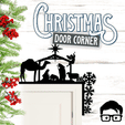 002a.gif 🎅 Christmas door corner (door corner, christmas, santa, decoration, decorative, home, wall decoration, winter) - by AM-MEDIA