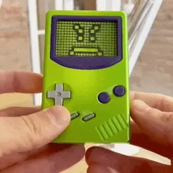 ezgif.com-optimize.gif STL file Gameboy Retro Console SD and Thumb Drive Case・Model to download and 3D print