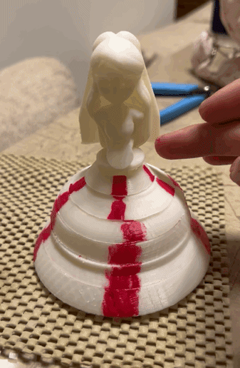 Princess with rotating dress