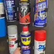WD40-and-Spray-Paint-Can-and-Super-77-holder_Screw-mount-cuttting-oil-wall-clip-spring-loaded.gif Spring-loaded wall mount for WD40, Spray Paint Can, Super 77