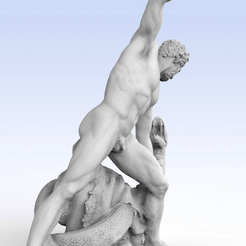untitled.2133.gif Fichier STL Hercule combat Achelous métamorphosé en serpent au Louvre, Paris・Objet imprimable en 3D à télécharger, Yehenii