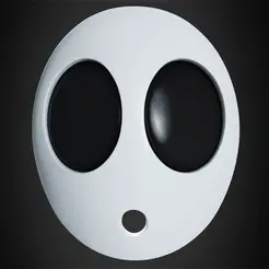 ezgif.com-video-to-gif-2.gif Archivo STL Máscara Shy Guys para Cosplay・Objeto imprimible en 3D para descargar