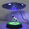 ufo.gif Free STL file UFO Abduction Lamp with blinking lights・3D printable object to download