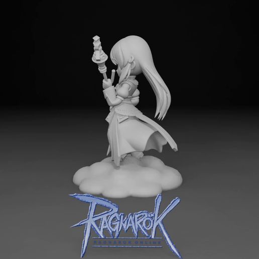 V3.mp4 High Priest Chibi from Ragnarok Online on her mystical cloud / High Priest Chibi from Ragnarok Online on her mystical cloud ☁️✨😇