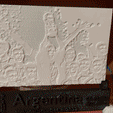 VideoToGif_GIF-3.gif Argentina world Champions, Messi raise the cup Light screen - commemorative plate or stand alone feet -- Fifa World Cup - Quatar 2022