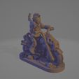 Skull-Bike-Pipe-Hawk.gif STL file Skull Biker With Pipe・3D print design to download