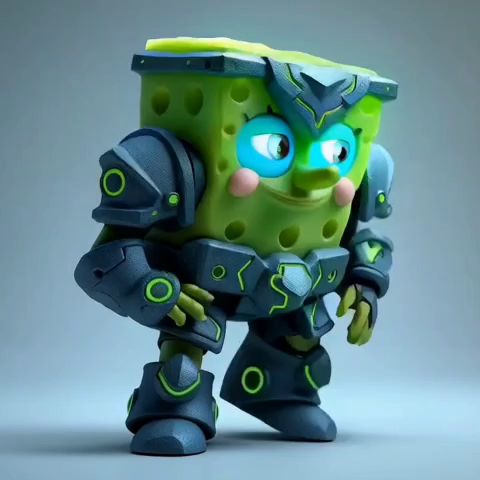 lv_0_20250124170206.mp4 Bob l'éponge le chevalier de pierre impression 3D - impression en place