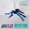 funstl-paco-flexi-articulated-mosquito-video-4.gif FUNSTL - PACO, Articulated Mosquito Flexi 3MF