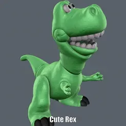 Cute-Rex.gif Cute Rex (Easy print and Easy Assembly)