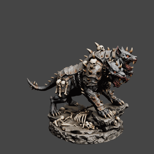 Cerberus Hellhound Beast Miniature