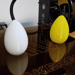 Egg for Vase Mode.gif Archivo STL gratis Huevo para el modo jarrón・Plan imprimible en 3D para descargar