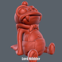 Lord Nibbler.gif Download free STL file Lord Nibbler (Easy print no support) • Design to 3D print, Alsamen
