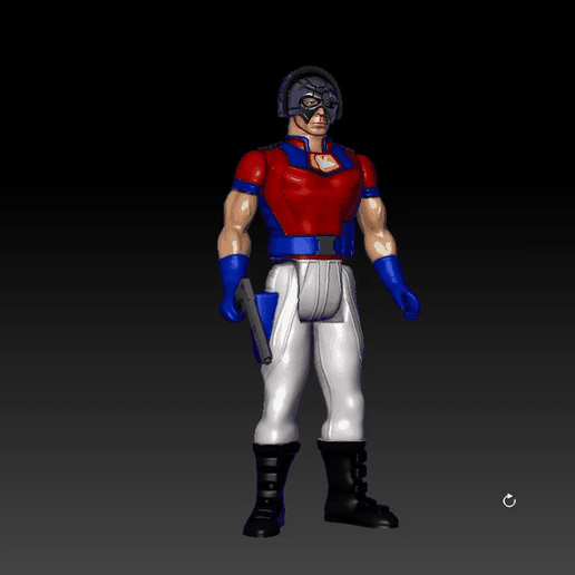 peacemaker john cena Dc comics not starwars kenner action figure 3D model