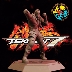 bryan3.gif STL file BRYAN - TEKKEN 7・Template to download and 3D print