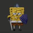 SpongebobFighter.gif Spongebob Dungeons And Dragons DnD Fighter Class Sword and Shield