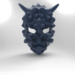 untitled.197.gif STL-Datei WIMPERNTUSCHE MASKE VORONOI COSPLAY HALLOWEEN・3D-Druck-Idee zum Herunterladen