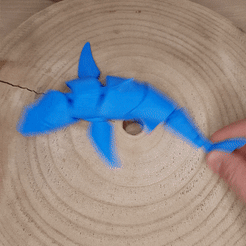 ezgif.com-gif-maker-9.gif Archivo STL Flexy Megalodon Shark・Plan de impresión en 3D para descargar
