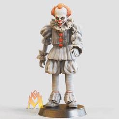 Pennywise_It.gif STL file Pennywise - It - 80th movies- MONSTER FIGURINE-MONSTER series・Template to download and 3D print