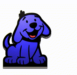 happydoggif-Made-with-Clipchamp.gif STL file happydog nightlight・Template to download and 3D print, lefty3d