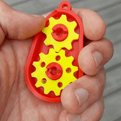 ezgif.com-gif-maker.gif Free STL file Gearbox Keychain with Tinkercad components・3D print object to download, DI_joseantoniosv