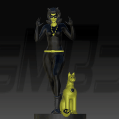 UniConverter_20220301102401.gif STL file Catwoman '66 -Lee Meriwether-・3D printing idea to download