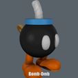 Bomb-Omb.gif Файл STL Бомба-Омб (Легкая печать и легкая сборка)・Модель 3D-принтера для скачивания