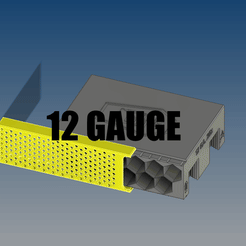 12.gif STL file 12 gauge 26x storage fits inside 50cal ammo can・3D printer design to download