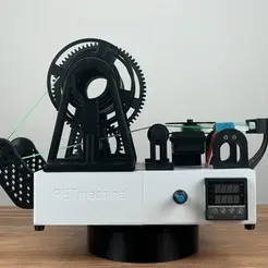 GIF1.gif Fichier 3D PET-Machine, fabriquez votre propre filament à partir de bouteilles en plastique à la maison !・Modèle imprimable en 3D à télécharger, tylman_design
