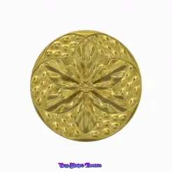 Ceiling-decor-09-gif.gif STL file Organic original real 3D Relief Round Rope Rosette For CNC building decor ceiling or wall mounting for decoration "ceiling-decor-09" 3d print・3D printer model to download