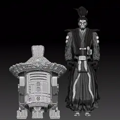Ronin.gif 3D file STAR WARS .STL Visions, THE RONIN OBJ. vintage STYLE ACTION FIGURE.・3D printing template to download