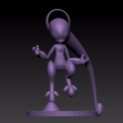 withbase.gif Download free STL file 150 - Mewtwo - Mega Mewtwo and • 3D printer template, vongoladecimo