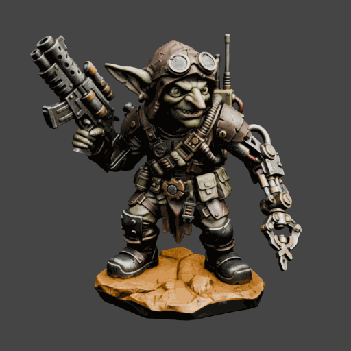 Goblin Engineer Soldier Miniature